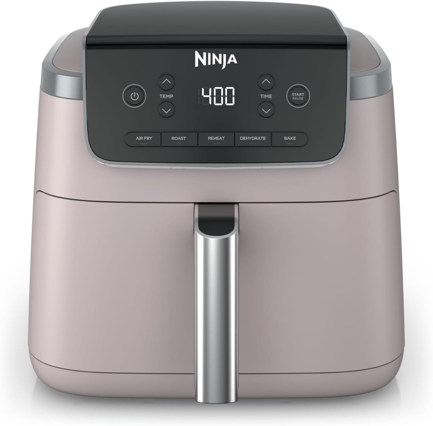 Ninja Air Fryer with Air Crisp | 5 QT Capacity fits up to 4lbs of Fries | 4-in-1 Pro Air Fry, Roast, Reheat, Dehydrate | 400°F Max Temp | 1750 Watts | W/Nonstick Basket & Crisper Plate | Grey | AF141