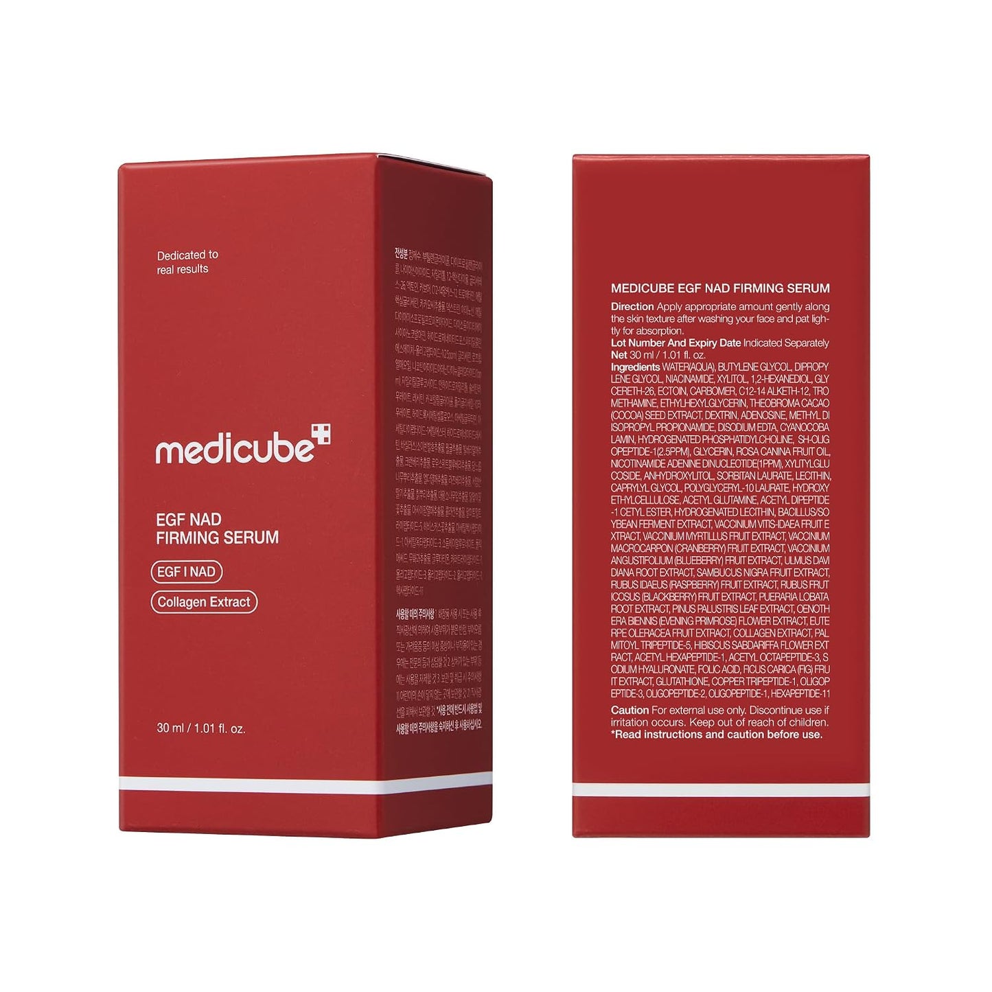 medicube NAD EGF Firming Serum for Face & Neck | Anti-Aging Serum with EGF Peptide, NAD+ & Collagen | Wrinkle Appearance, Elasticity & Pore Care | Korean Skincare, 1.01 fl.oz