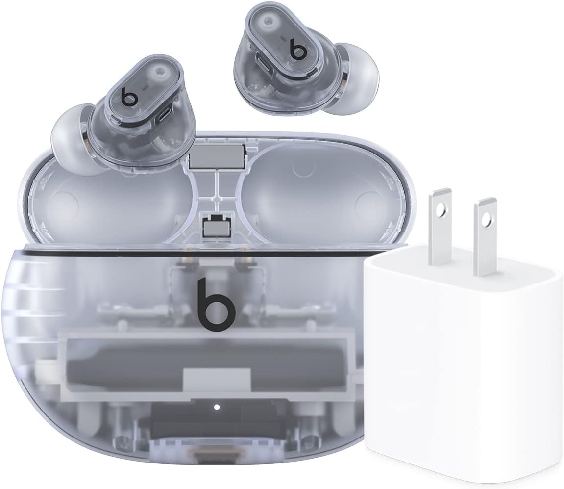 Beats Studio Buds + | True Wireless Noise Cancelling Earbuds, Enhanced Apple & Android Compatibility, Built-in Microphone, Sweat Resistant Bluetooth Headphones, Spatial Audio - Black/Gold