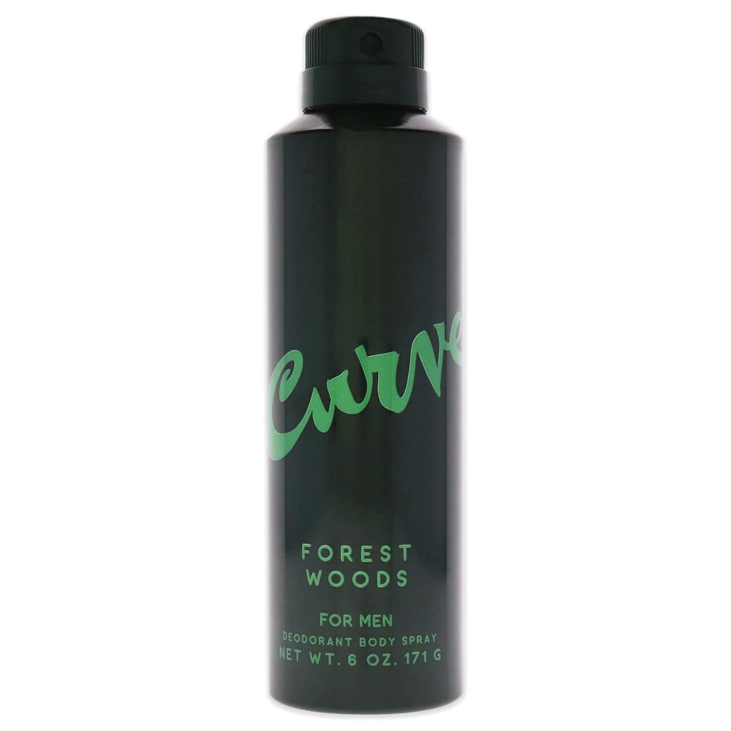Curve Forest Woods Men's Deodorant Fragrance Spray, Casual Day or Night Scent, 6.0 fl oz