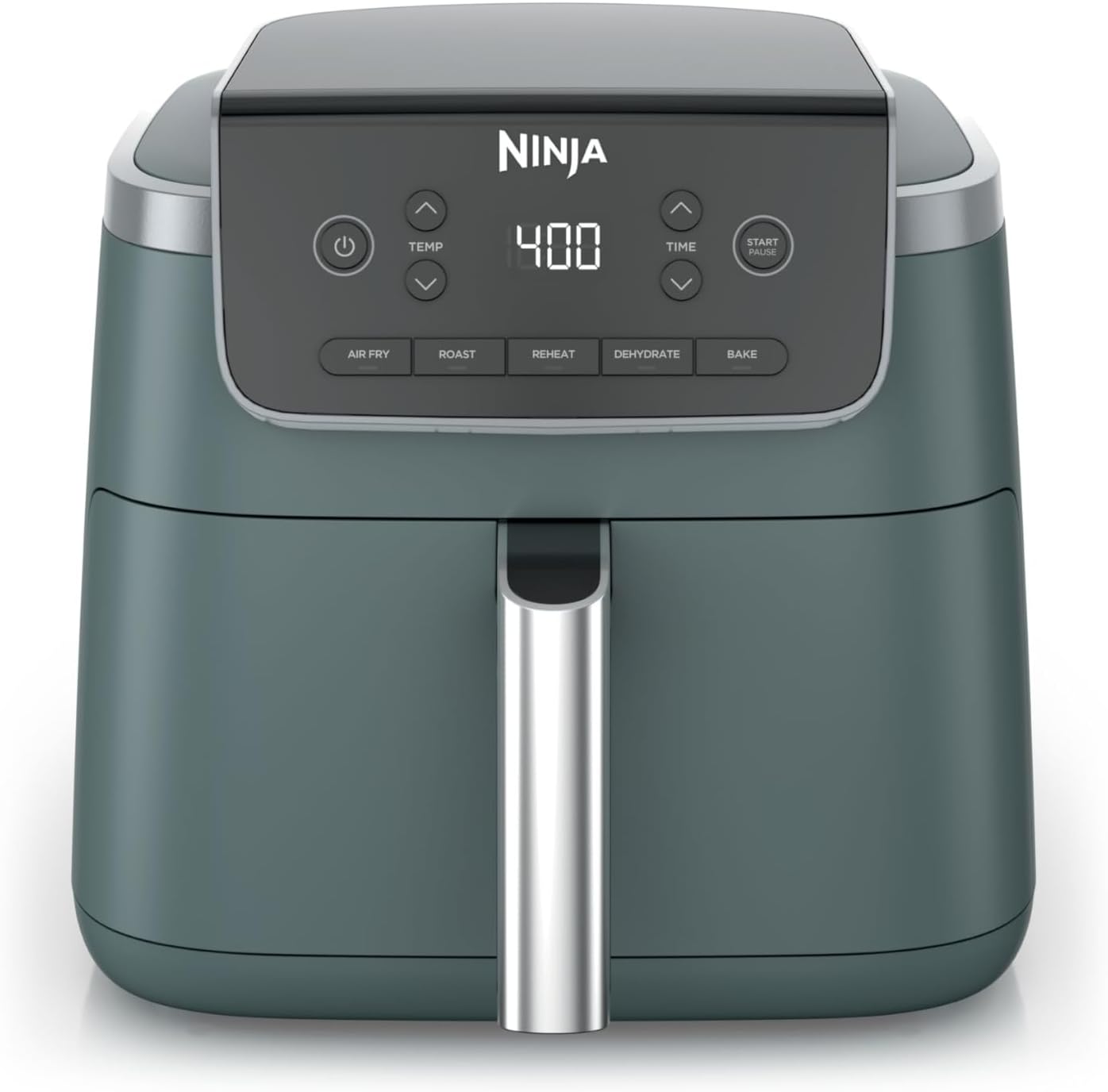 Ninja Air Fryer with Air Crisp | 5 QT Capacity fits up to 4lbs of Fries | 4-in-1 Pro Air Fry, Roast, Reheat, Dehydrate | 400°F Max Temp | 1750 Watts | W/Nonstick Basket & Crisper Plate | Grey | AF141
