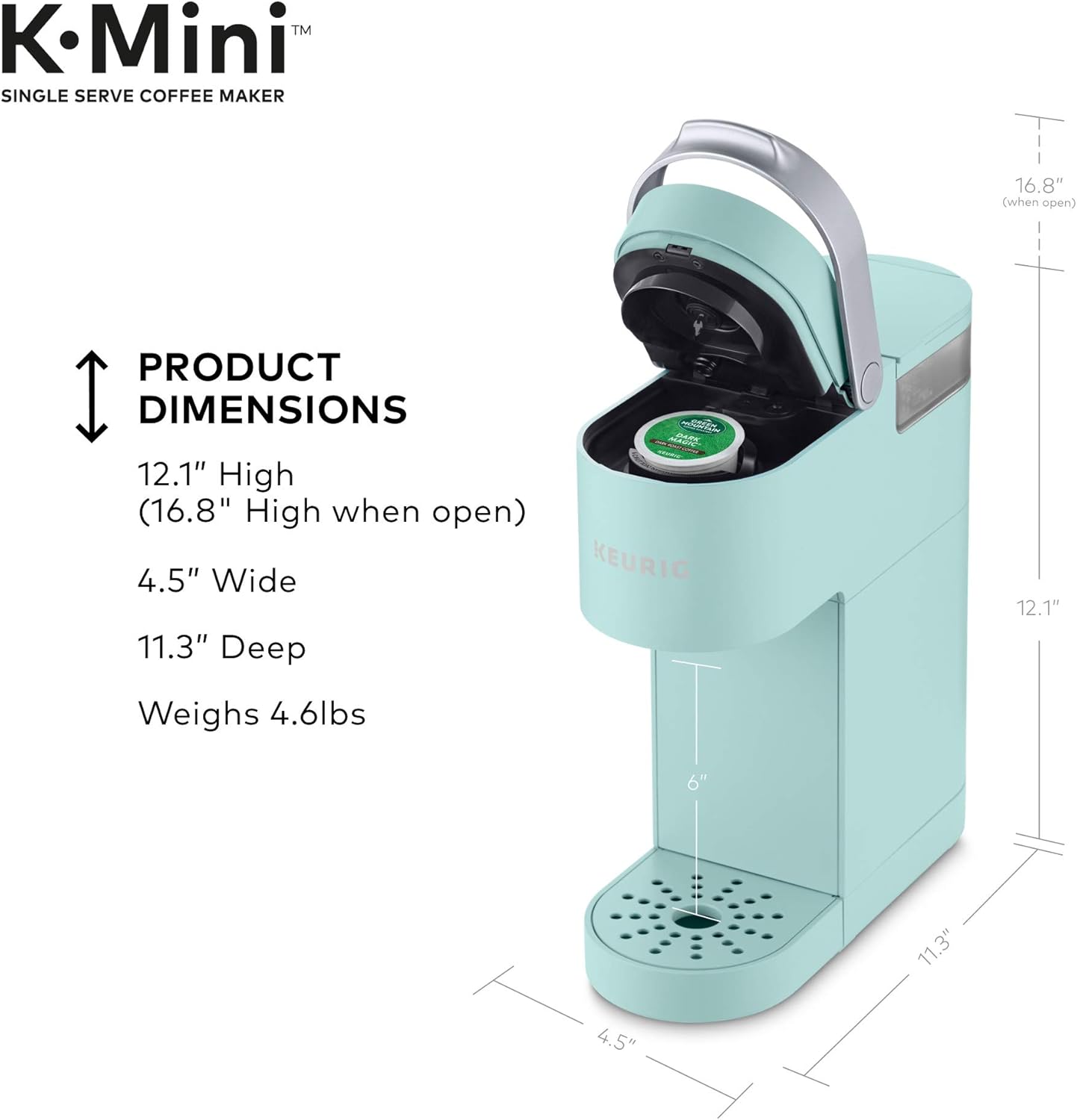 Keurig K-Mini Single Serve Coffee Maker, Oasis
