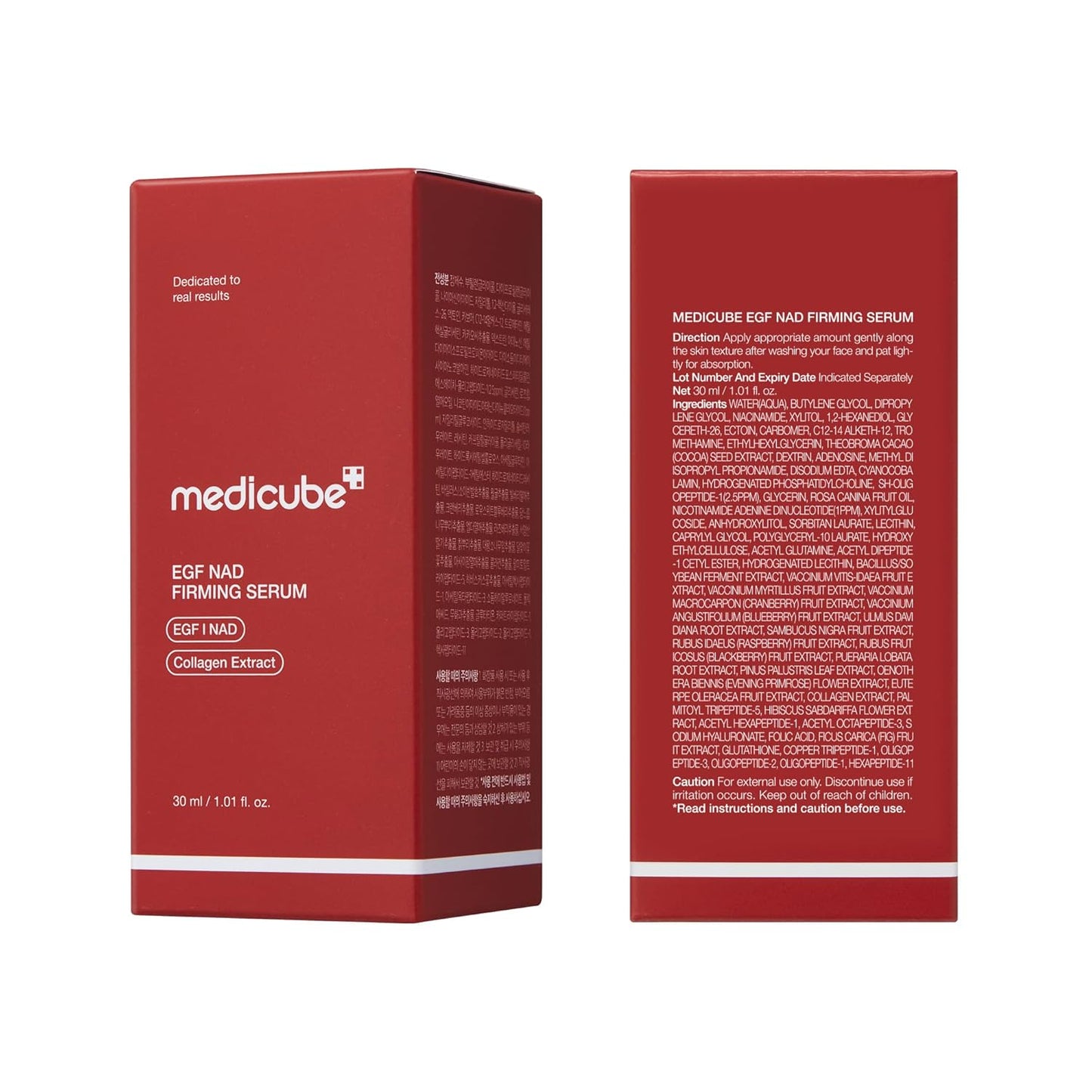 medicube NAD EGF Firming Serum for Face & Neck | Anti-Aging Serum with EGF Peptide, NAD+ & Collagen | Wrinkle Appearance, Elasticity & Pore Care | Korean Skincare, 1.01 fl.oz