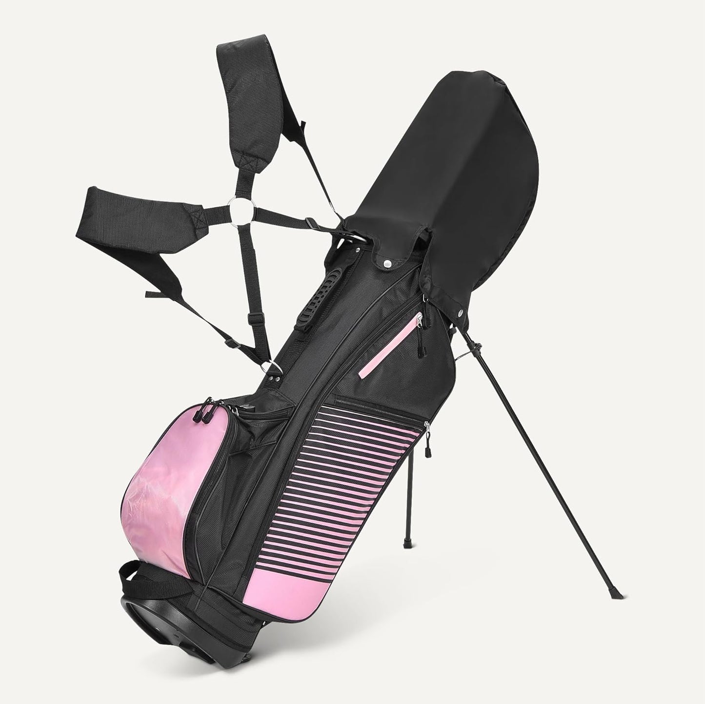Amazon Basics Golf Club Set, 6- Piece with Stand Bag, Oversized Clubface, Low Center of Gravity