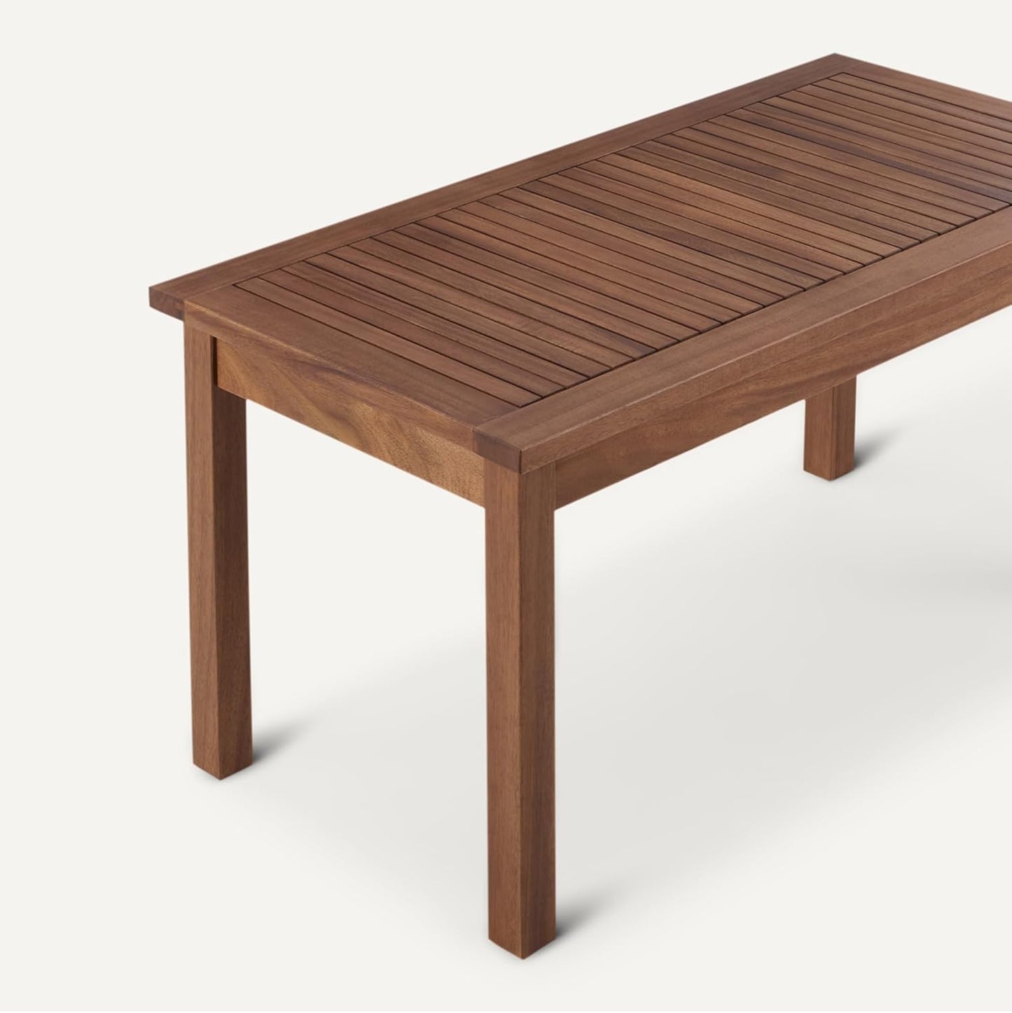 Amazon Basics Patio Coffee Table, FSC-Certified Wood, 35"
