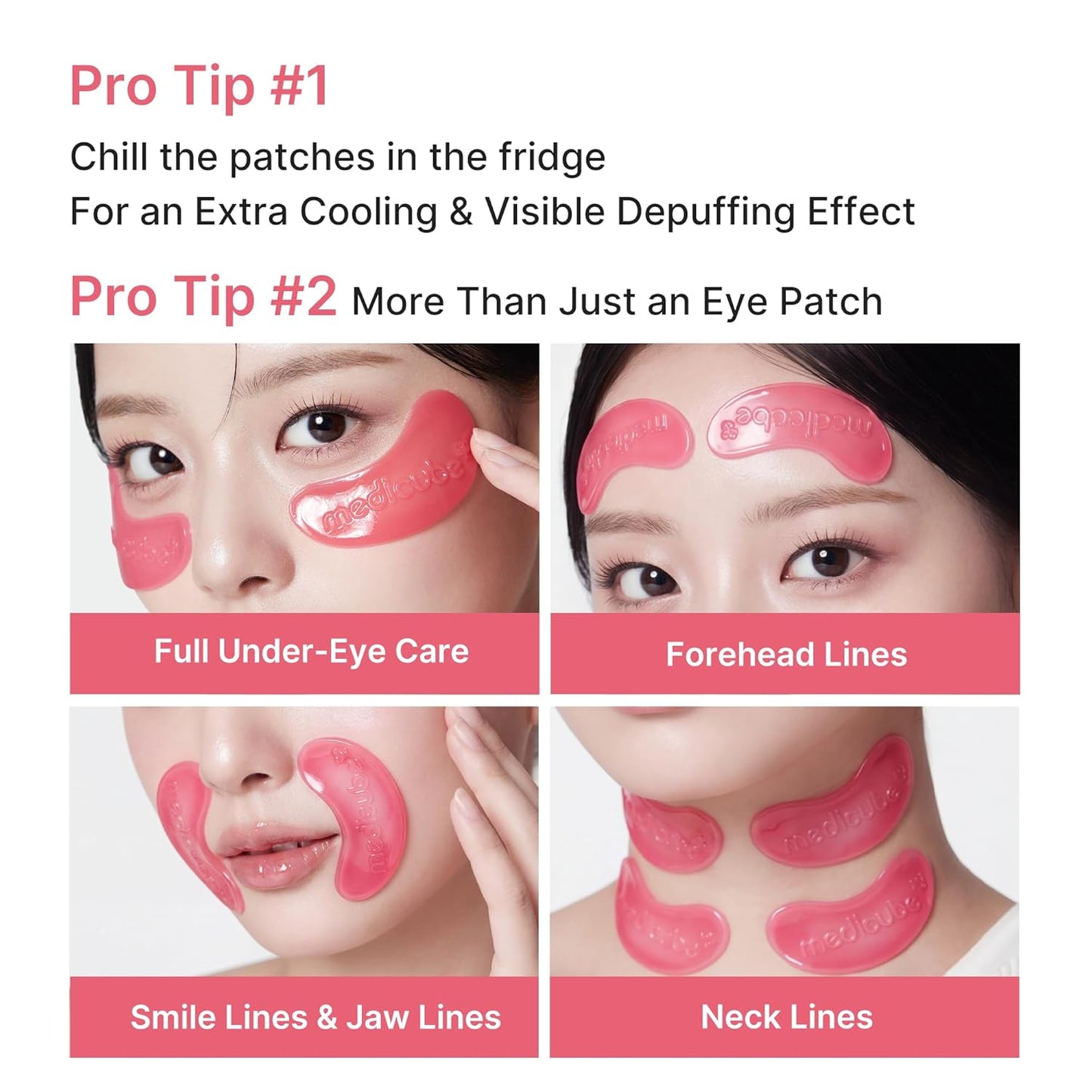 medicube PDRN Pink Collagen Jelly Eye Mask | Hydrogel Eye Patches with PDRN, Collagen, NAD | Refreshing for Puffy, Tired Eyes | Firming for Look of Wrinkles, Fine Lines | Korean Skincare (6 Pairs)