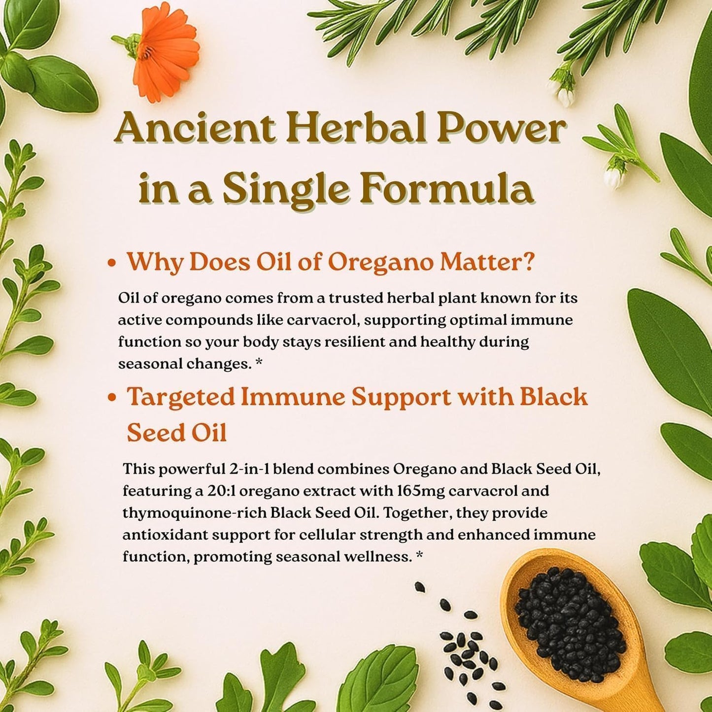 Micro Ingredients Oil of Oregano Softgels, 150 Count | 2 in 1 Formulated with Black Seed Oil | 4X Strength Carvacrol & Thymoquinone | Plant Based, Non-GMO