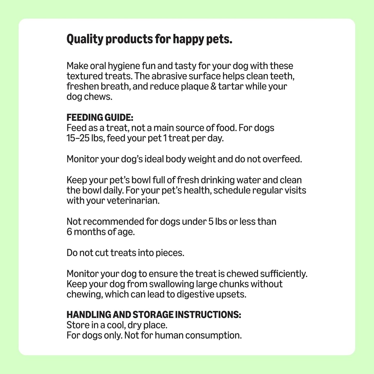 Amazon Basics Dental Dog Treats to Help Clean Teeth & Freshen Breath for Small Dogs, Small, Unflavored, Per Pack: 60 Count, 2.25 pounds (Previously Wag)