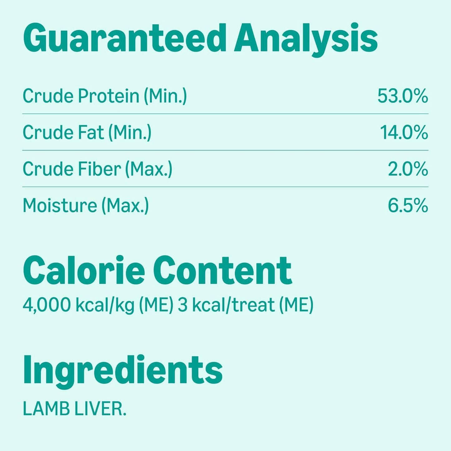 Amazon Basics Freeze-Dried Raw Single Ingredient Dog Treats, Lamb Liver, High Protein, Healthy Training Treats or Meal Topper for all Dogs, Grain-Free, 3.3oz (Previously Wag)