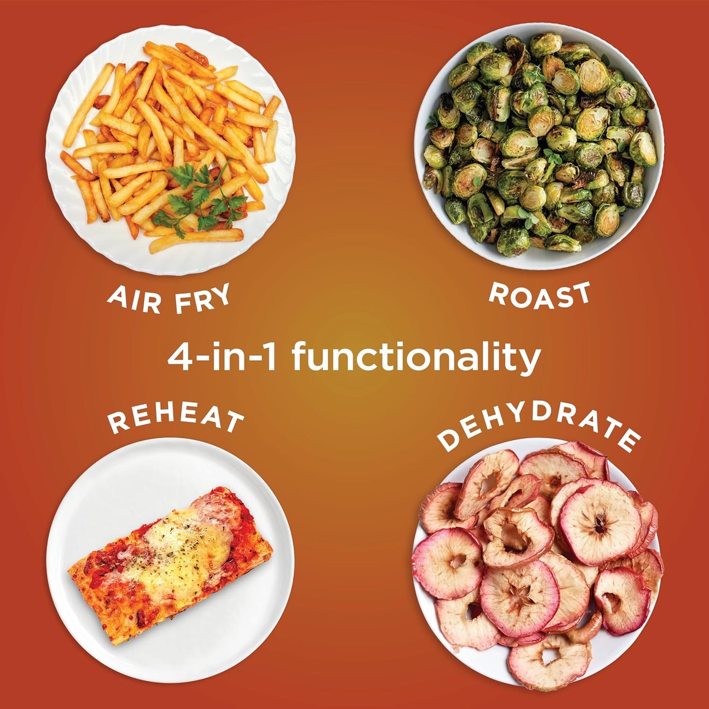 Ninja Air Fryer with Air Crisp | 5 QT Capacity fits up to 4lbs of Fries | 4-in-1 Pro Air Fry, Roast, Reheat, Dehydrate | 400°F Max Temp | 1750 Watts | W/Nonstick Basket & Crisper Plate | Grey | AF141