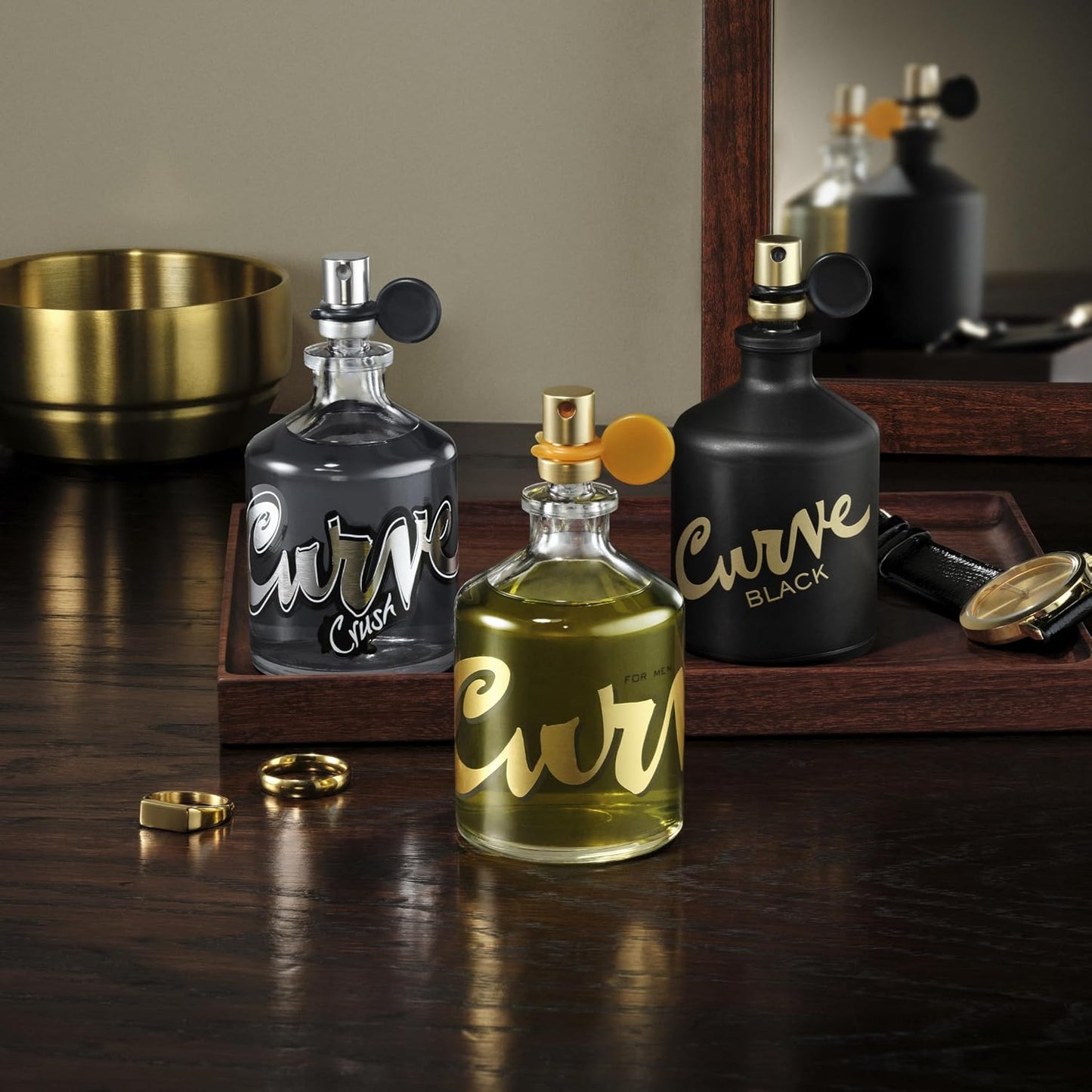 Curve Men's Cologne Fragrance Spray, Spicy Wood Magnetic Scent for Day or Night, 6.8 Fl Oz